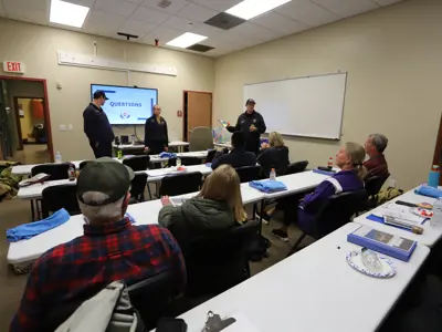 Group listening in Community Room